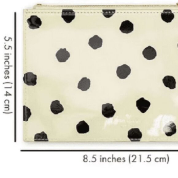 Kate Spade Zippered Leatherette Pouch - Picture 2 of 16